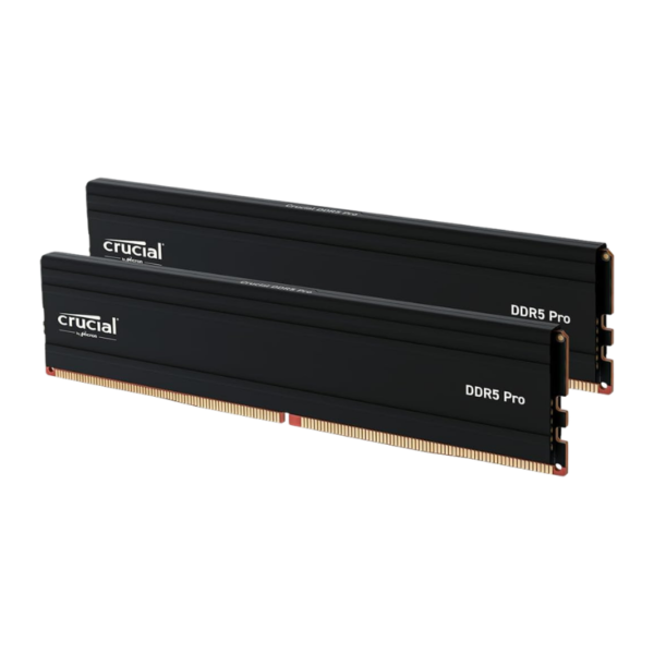 Crucial Pro DDR5 RAM 32GB Kit (2x16GB) 6000MHz CL36, Overclocking Gaming, Intel XMP 3.0 / AMD Expo, PC Computer Memory, Black - CP2K16G60C36U5B