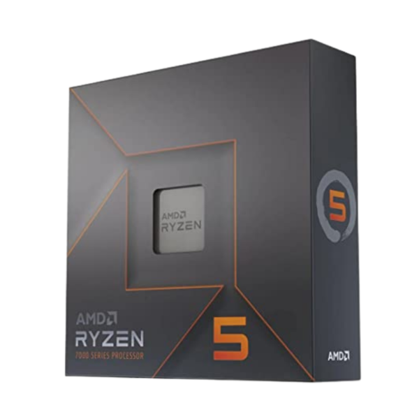 AMD Ryzen 5 7600X Processor (integrated Radeon graphics, 6 cores/12 threads, 105W TDP, AM5 socket, 38MB cache, up to 5.3 GHz max boost, no cooler)