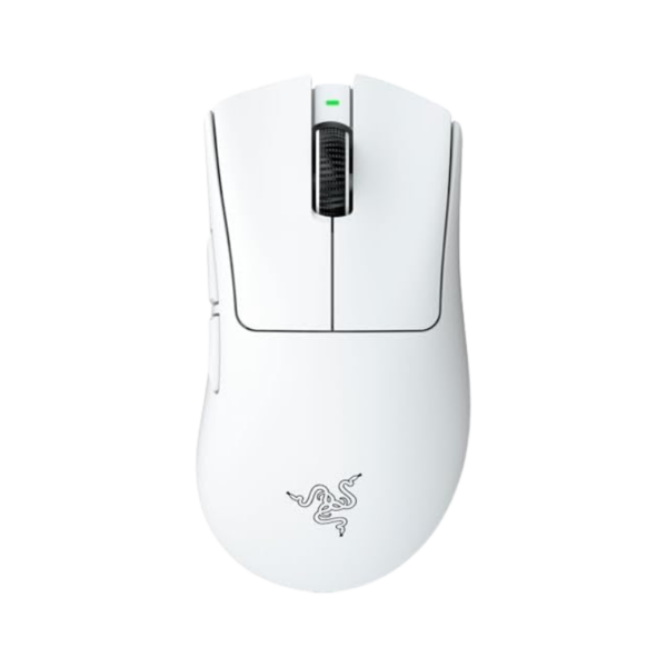 Razer DeathAdder V4 Pro - Ultra-lightweight wireless ergonomic e-sports mouse - 57g - 2.4 GHz Hyperspeed - Focus Pro 45K Optical Sensor - up to 8K Hz polling - Gen-4 mouse switches | White